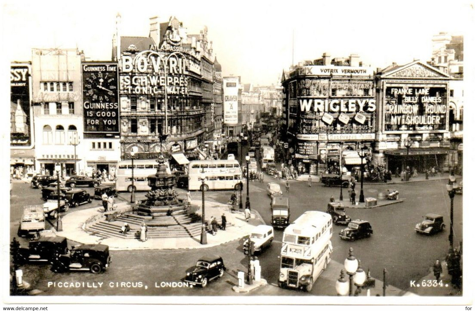 Angleterre : LONDON : Piccadilly Circus : Animée : N° K. 6334 - Piccadilly Circus