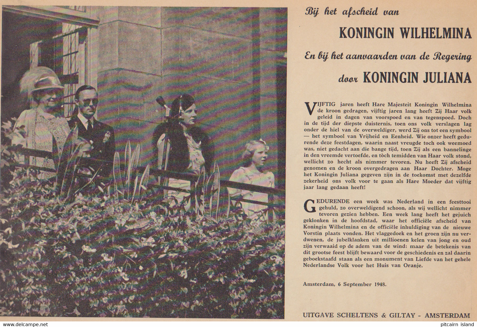 Nederland Jubelt Herdenkingsalbum Troonbestijging 1948 - Vecchi