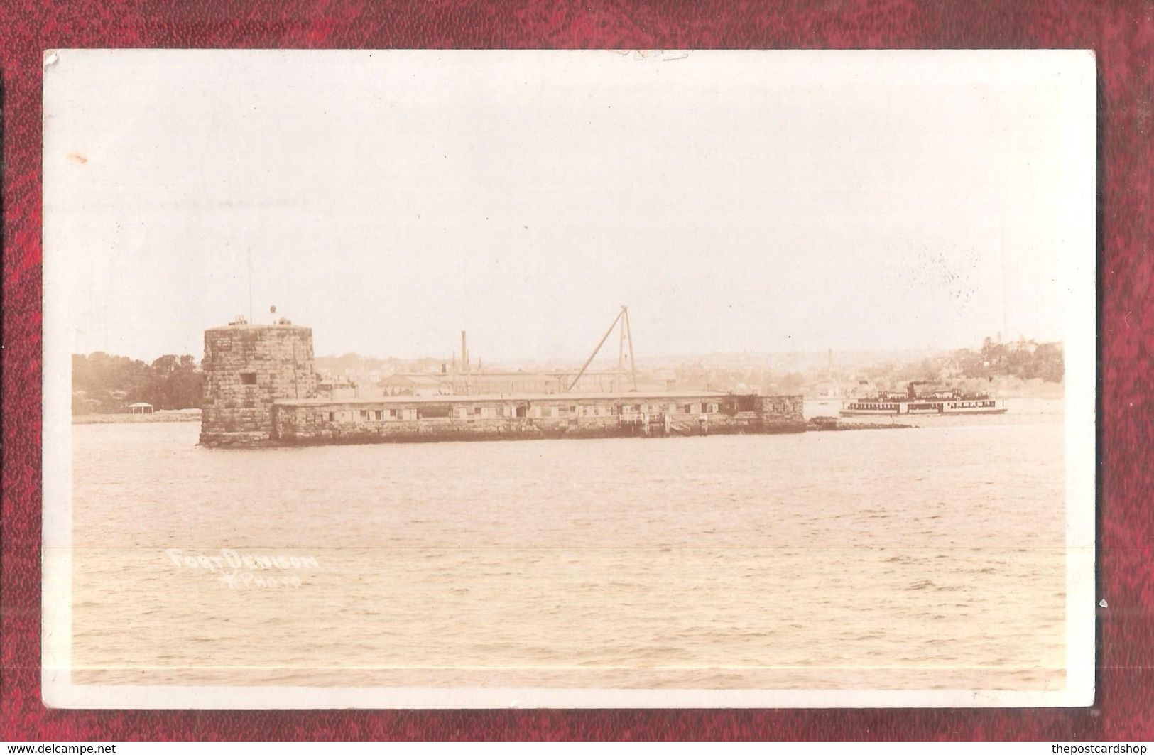 RP Sydney Harbour Fort Denison & STEAMER FERRY New South Wales NSW Australia Australien Australie UNUSED - Sydney