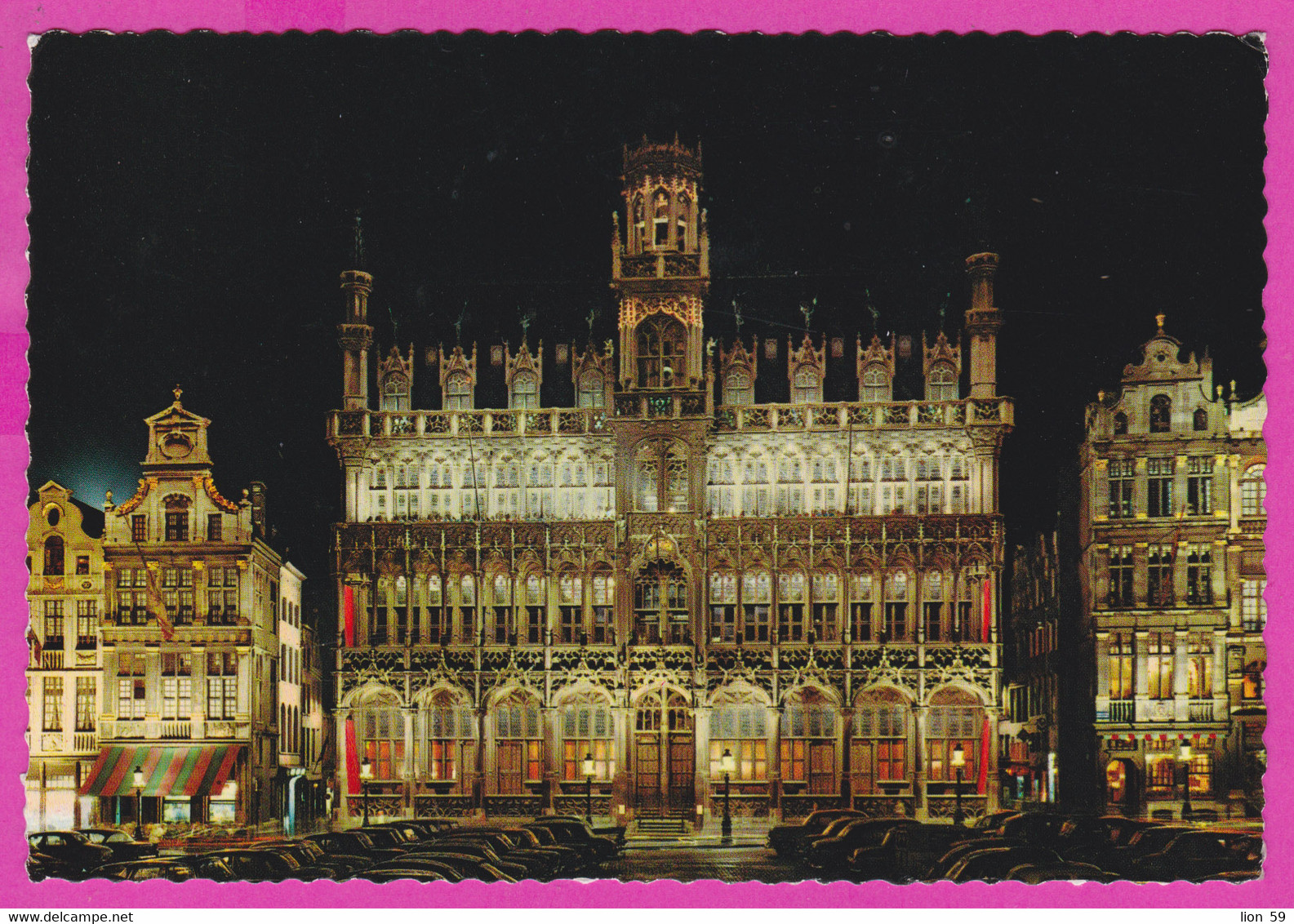 280826 / Belgium - Bruxelles Brussel Brussels - Night Town Square King's House Grand Place Maison Du Roi PC Belgique - Brussels By Night