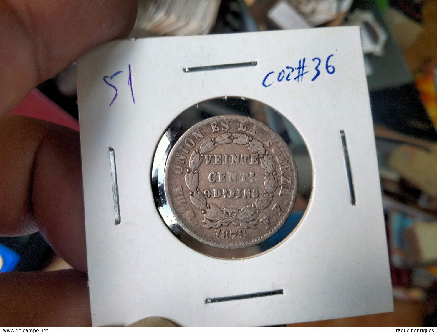 BOLIVIA 20 CENTAVOS 1879 KM# 159.1 (G#18-80) - Bolivie