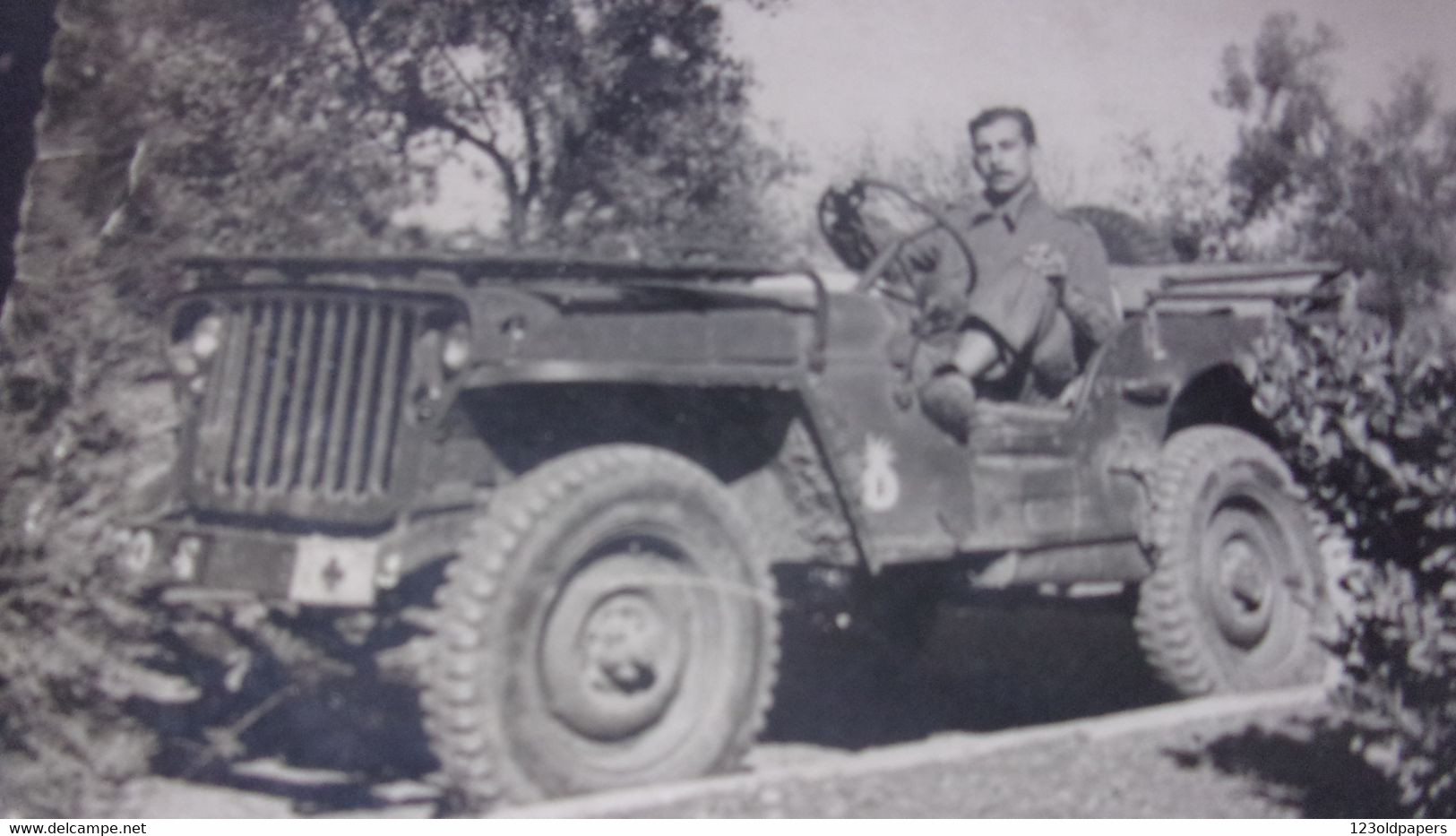 SUPERBE PHOTO ORIGINALE   JEEP MILITAIRE - Coches