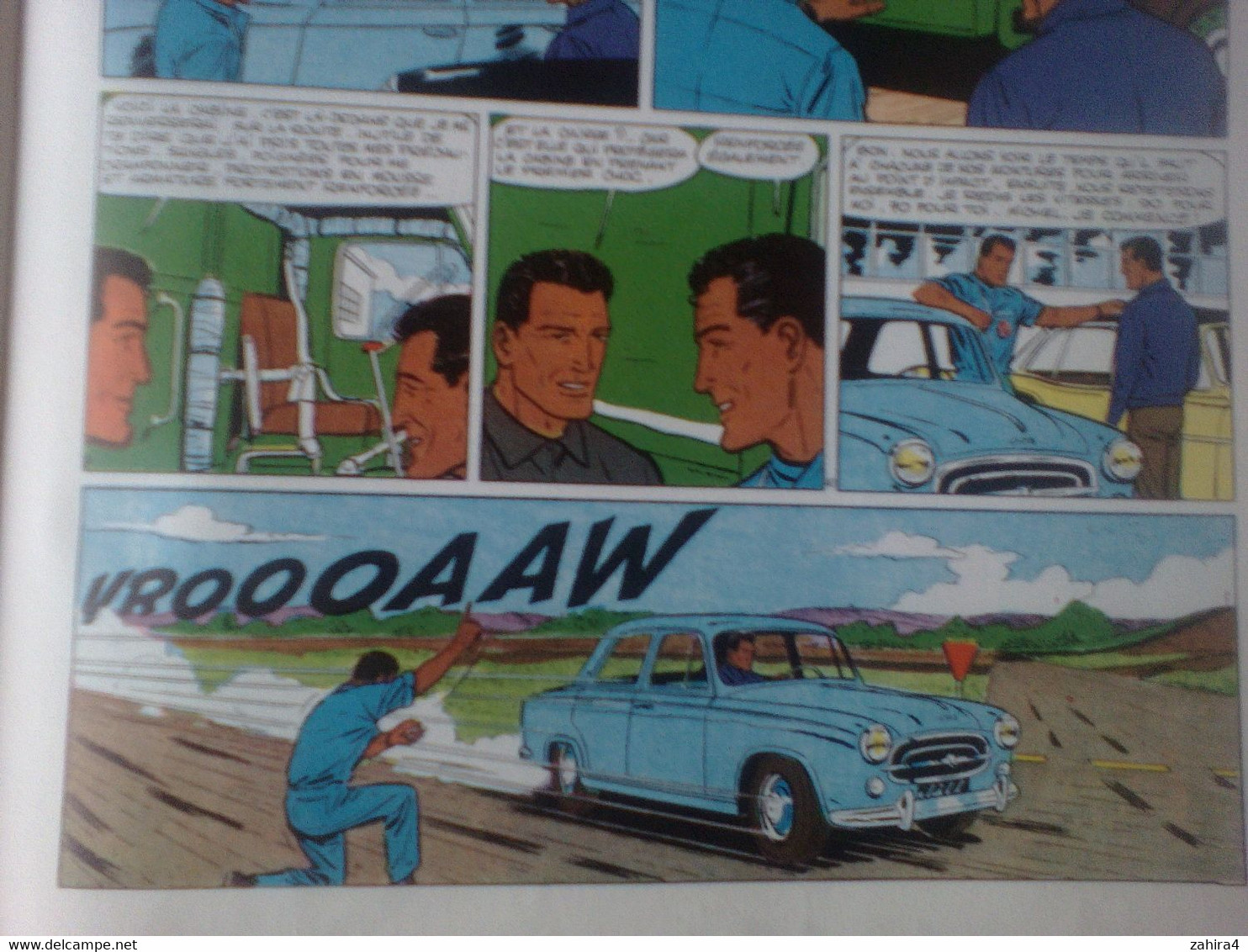 Jean Graton - Les casse-cou - Histoire du journal de Tintin 403 Peugeot Simca 1000 Baulieu Conseils cascade Gil Delamare