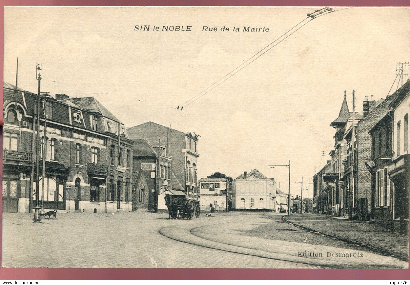 CPA Neuve 59 SIN LE NOBLE Rue De La Mairie - Sin Le Noble