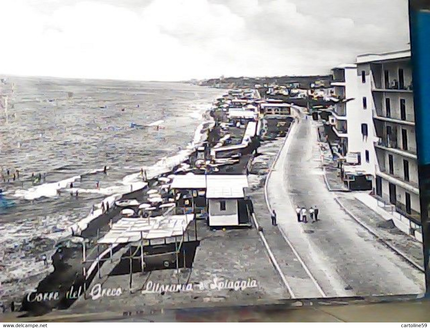 TORRE DEL GRECO LITORANEA E SPIAGGIA  VB1965 IW2068 - Torre Del Greco