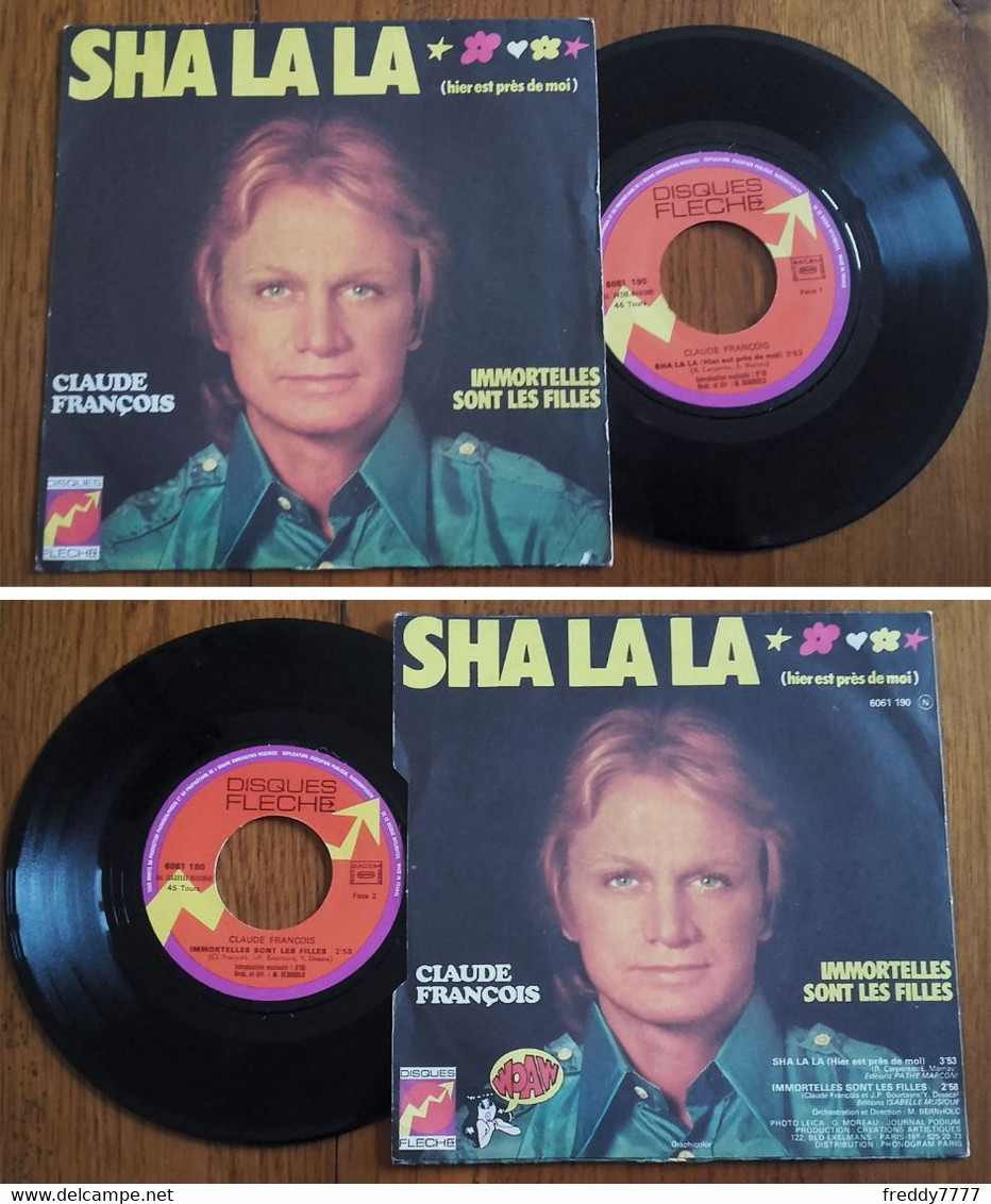 RARE French SP 45t RPM (7") CLAUDE FRANCOIS (1974) - Ediciones De Colección