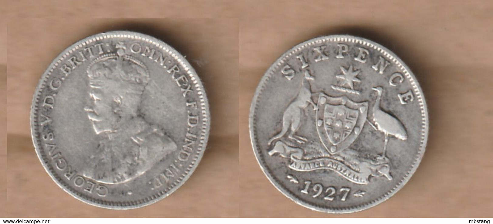 AUSTRALIA    6 Pence -  1927  Silver (.925) • 2.82 G • ⌀ 19.50 Mm KM# 25 - Sixpence