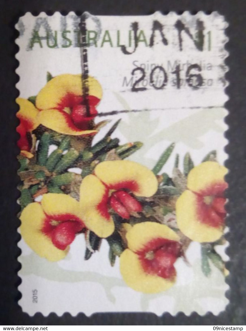 Australia, Year 2015, Cancelled, Flowers; Spiny Mirbelia - Used Stamps