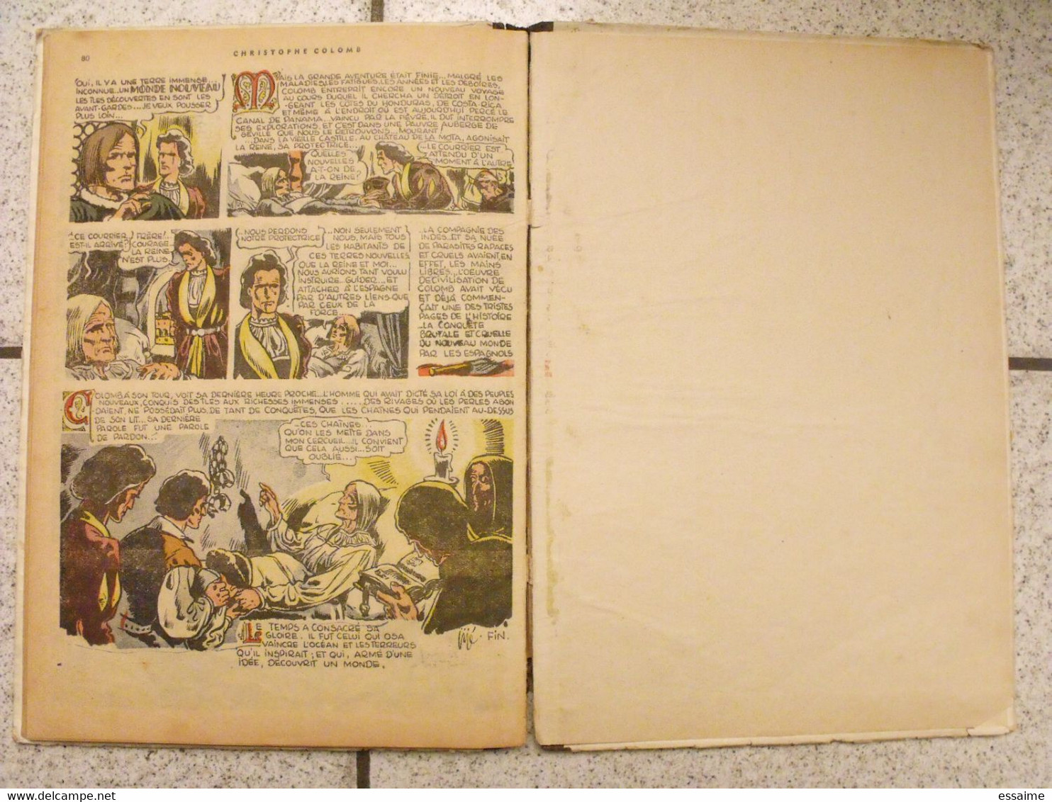 Christophe Colomb par Jijé. édition originale 1946 Dupuis "le journal de Spirou".