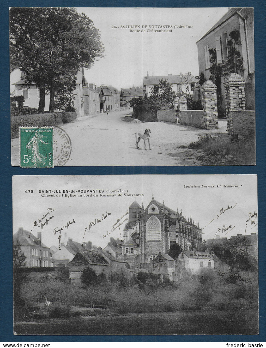 ST JULIEN DE VOUVANTES - 2 Cartes - Saint Julien De Vouvantes