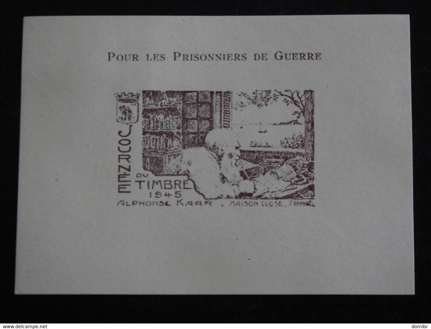 Vignette JOURNEE Du Timbre 1945 FDC Pour Les Prisonniers De Guerre A. KARR NEUF ** MNH - Other & Unclassified