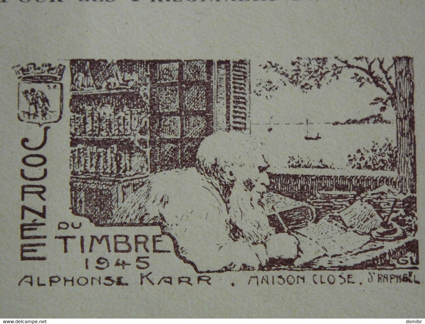 Vignette JOURNEE Du Timbre 1945 FDC Pour Les Prisonniers De Guerre A. KARR NEUF ** MNH - Other & Unclassified