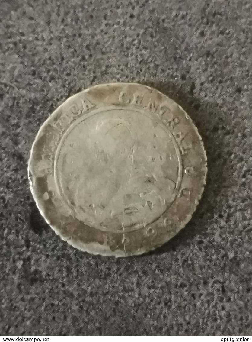 1 REAL 1850 COSTA RICA ARGENT /  SILVER - Costa Rica