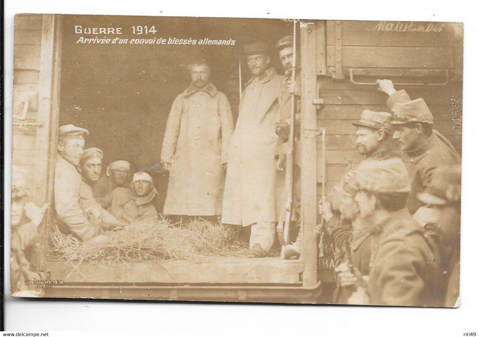 Cpa, Guerre 1914, Arrivée D'un Convoi De Blesses Allemands, Belle Carte, Dos écrit - War 1914-18