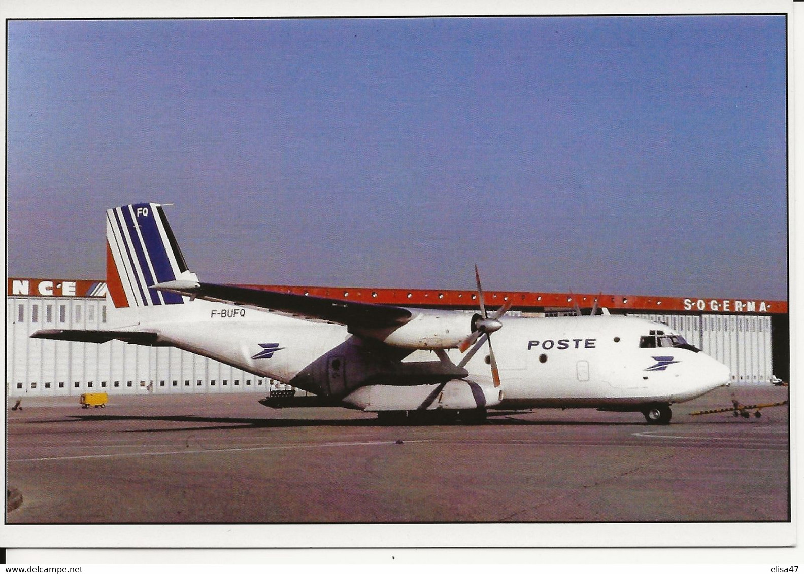 75  ORLY    AVION  TRANSALL  C-160 P   EN  FEVRIER  1989  LA  POSTE - Paris Airports