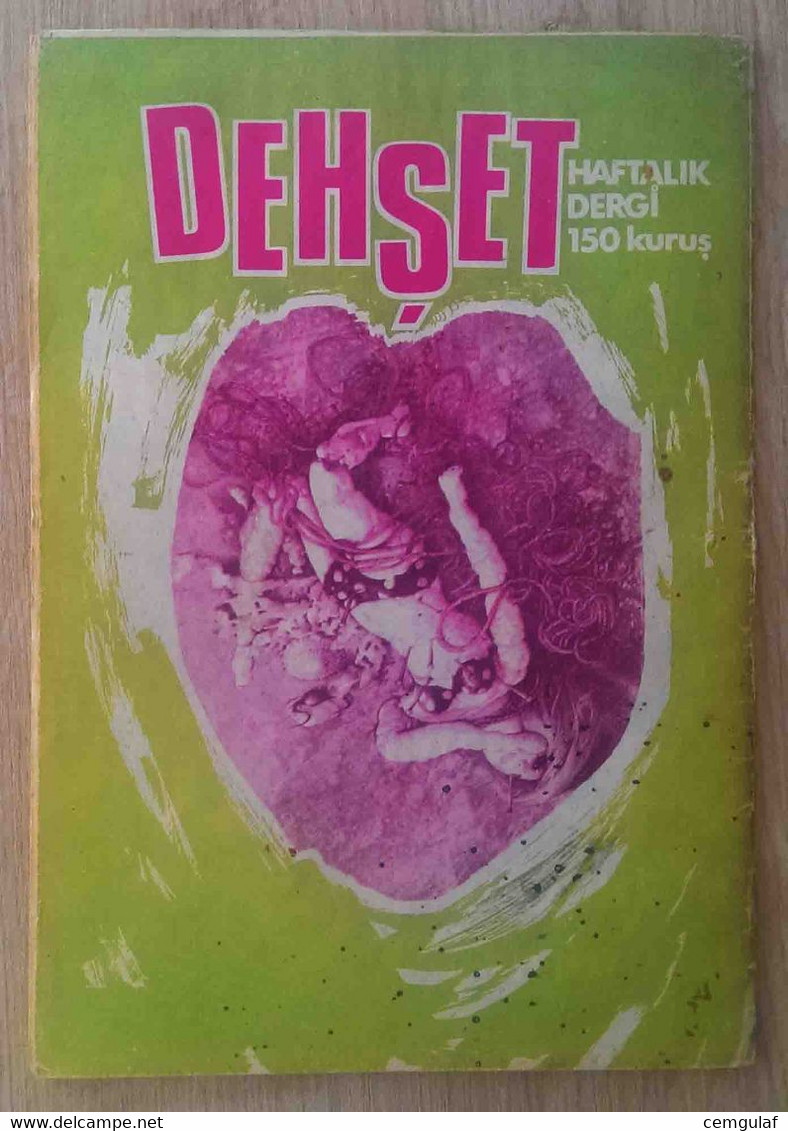 Horror comics Turkish edition VINTAGE MAGAZINE / DEHŞET  Haftalık Dergi  Nisan 1971 Sayı:1