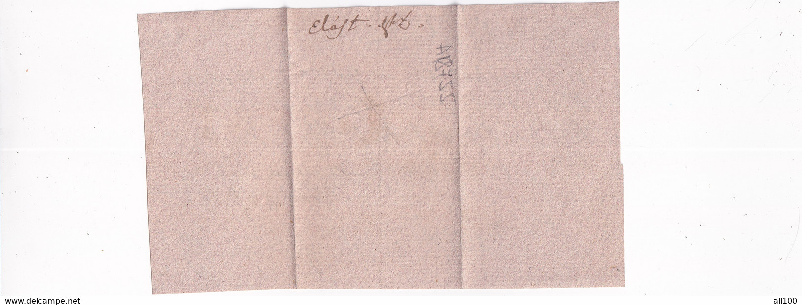 A18755 - RECEIPT NOTA FROM AUSTRIAN EMPIRE 1800s OLD HANDWRITTEN DOCUMENT - Oostenrijk