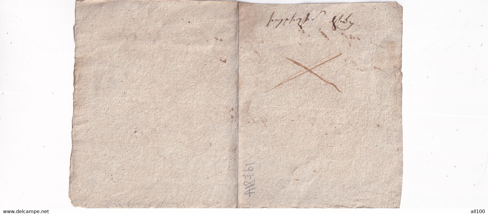 A18761 - RECEIPT FROM AUSTRIAN EMPIRE 1818 OLD HANDWRITTEN DOCUMENT - Austria