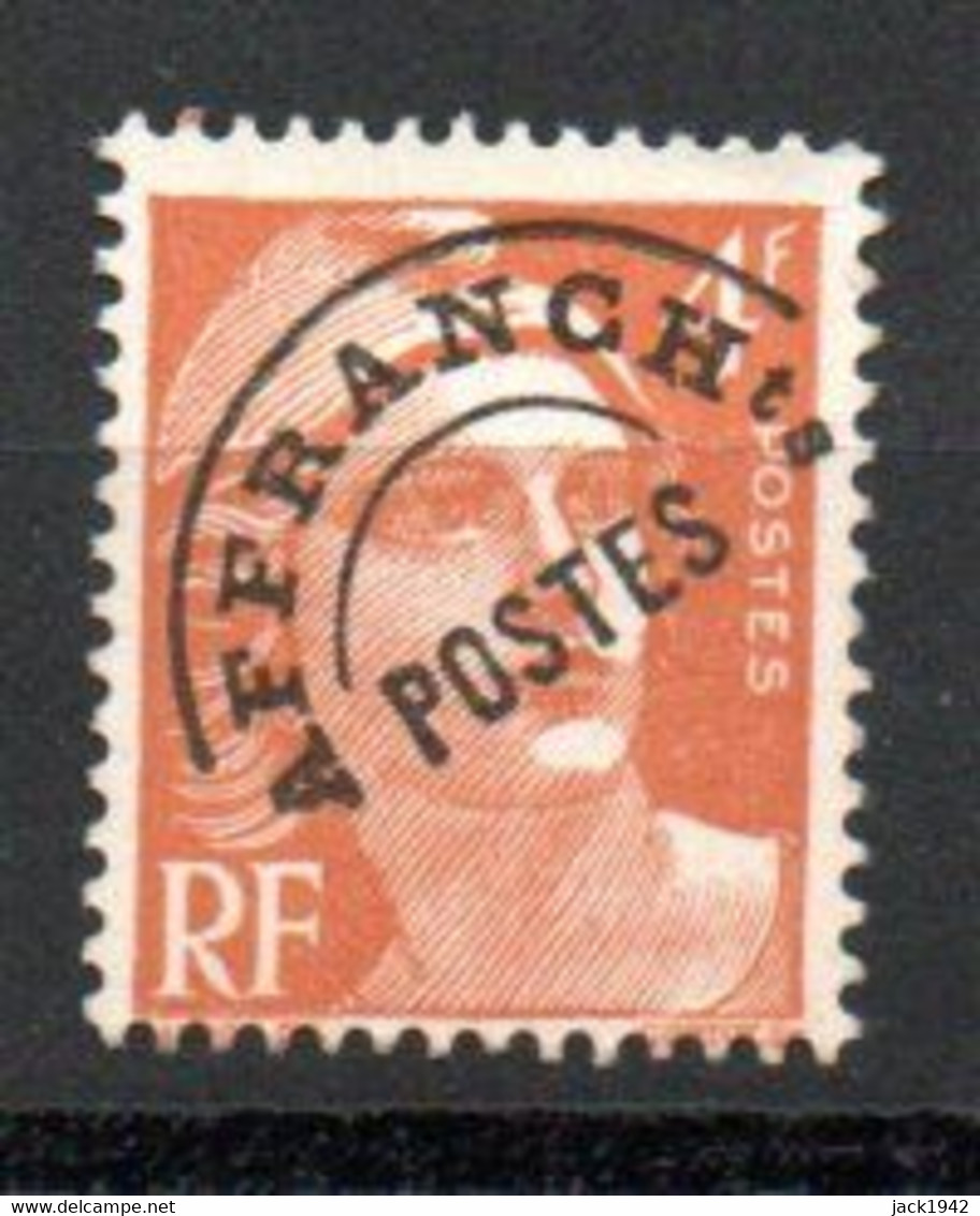 Préoblitéré N° 99 - Type Gandon 4f Orange - Variété : H Avec Crochet à La Base Du 1er Jambage - 1893-1947