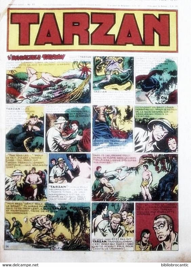 TARZAN - 1ére Série - N°97 Du 25 Juillet 1948 < L'INCROYABLE TARZAN - Tarzan