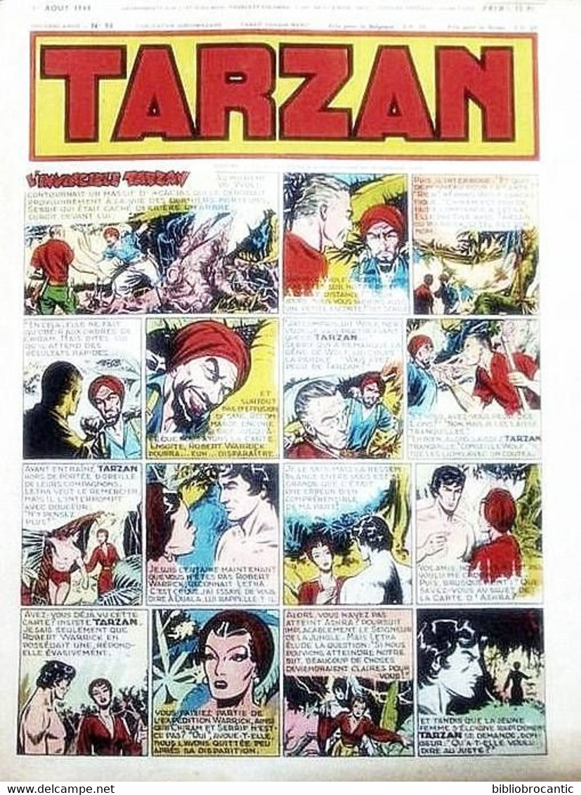 TARZAN - 1ére Série - N°98 Du 1 Août 1948 " L'INCROYABLE TARZAN " - Tarzan