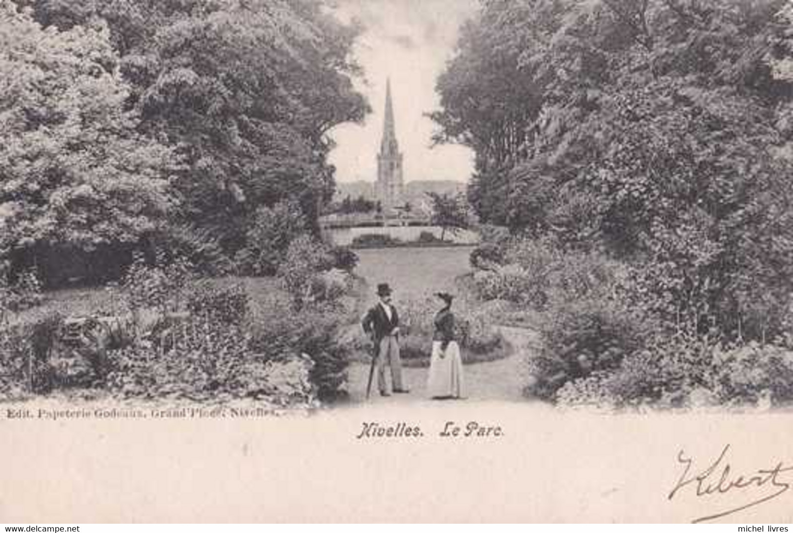 Nivelles - Le Parc - Circulé - Dos Non Séparé - Animée - TBE - Nijvel