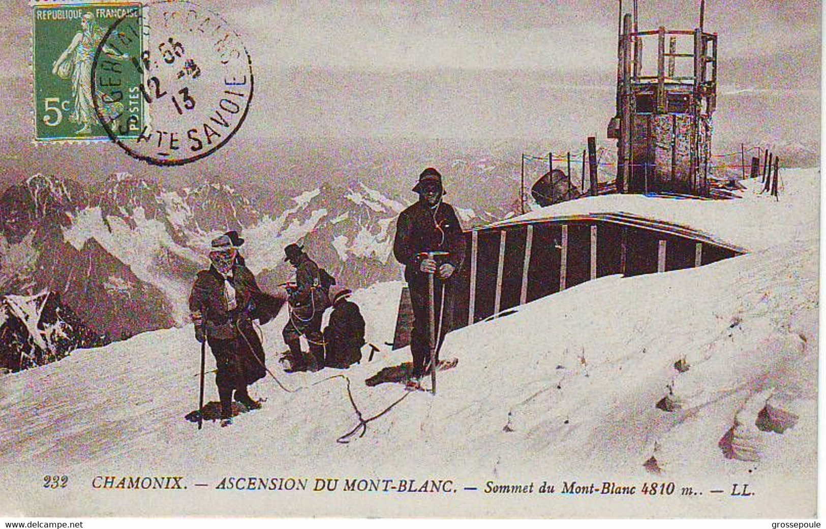 CPA ALPINISME 1926 - CHAMONIX ASCENSION DU MONT BLANC - 74 -  Sommet Du Mont Blanc 4810 M - Alpinisme