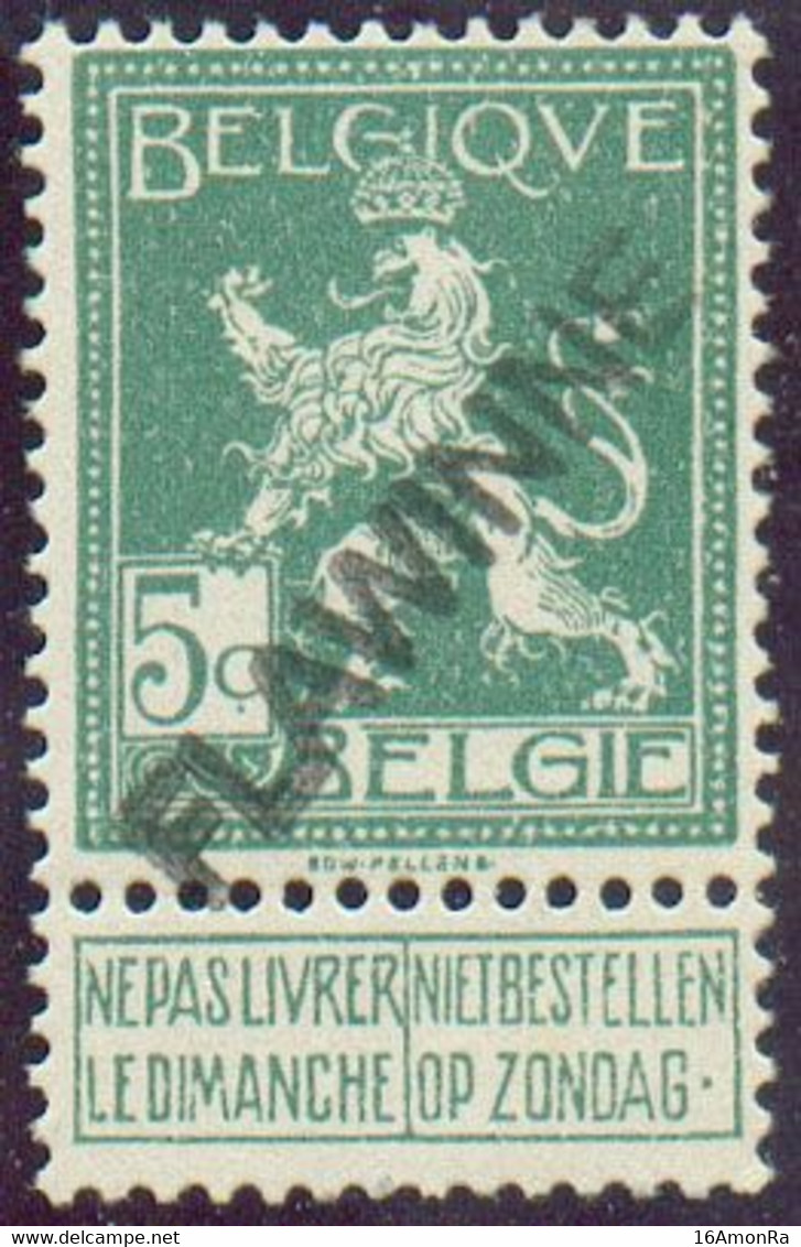 5c.  PELLENS  Oblitération Griffe FLAWINNE - 20176 - 1912 Pellens