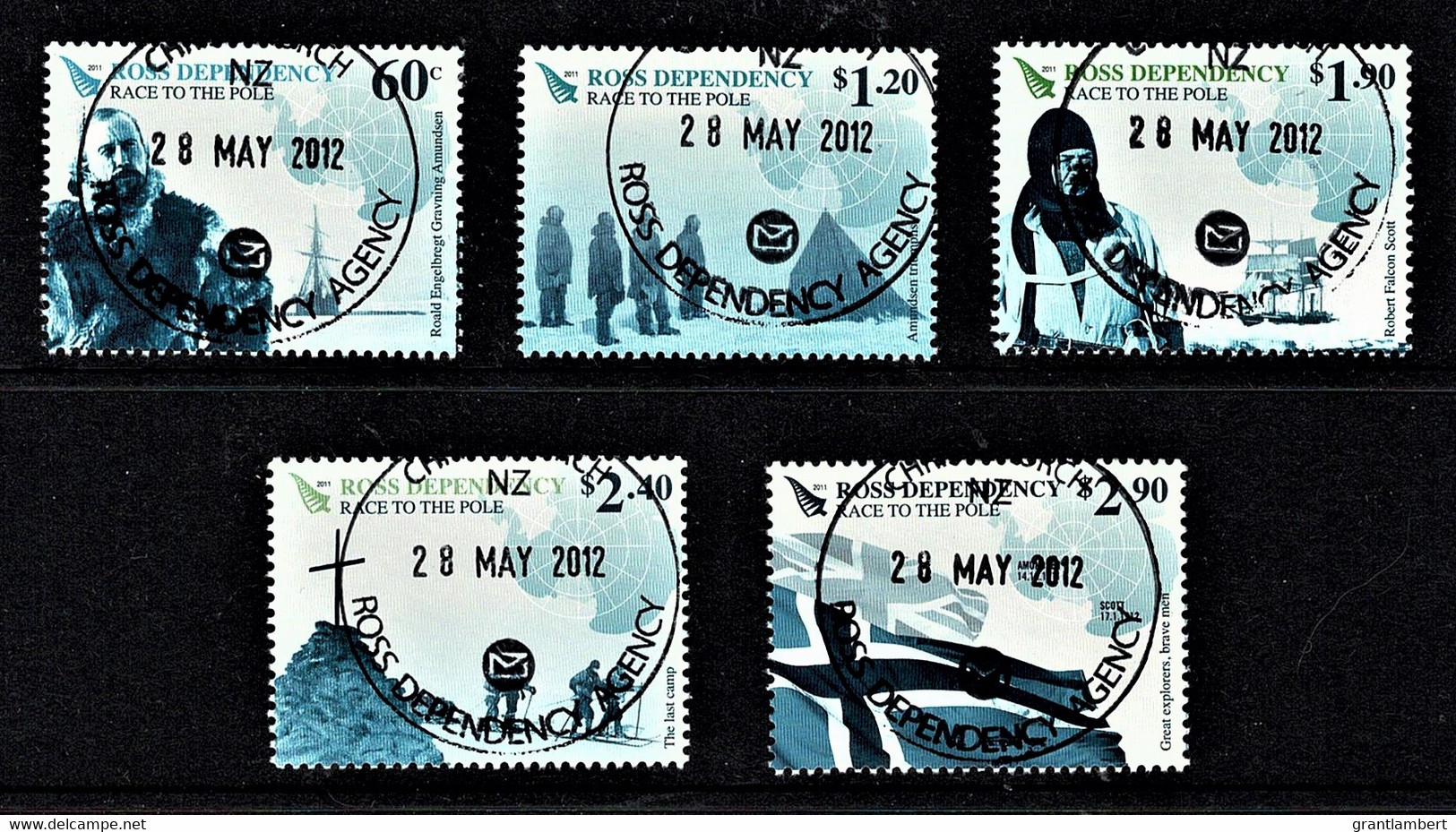 New Zealand 2011 Ross Dependency - Race To The Pole Set Of 5 Used - Used Stamps