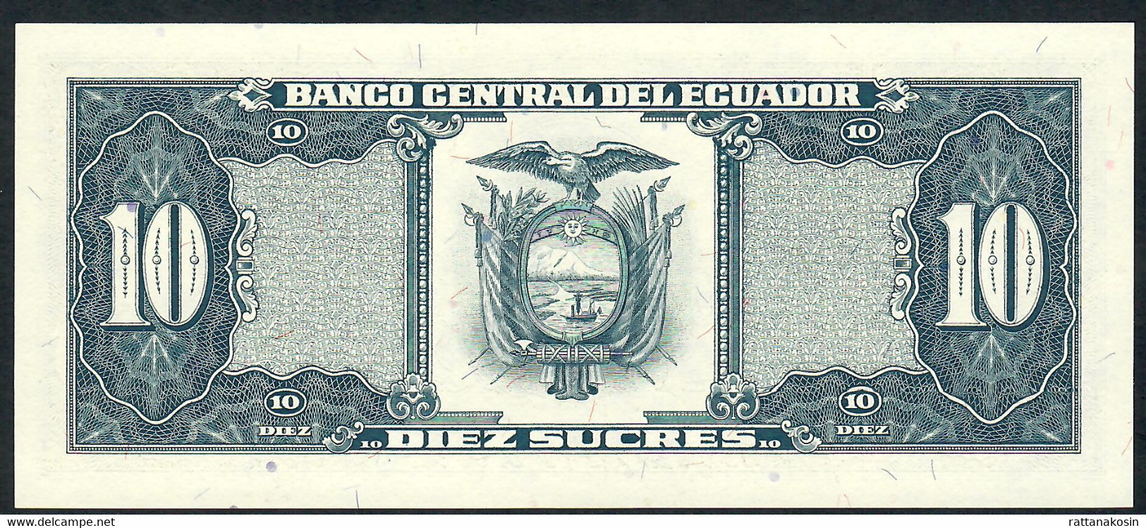 ECUADOR P121 10 SUCRES 22.11.1988  #LO  UNC. - Equateur