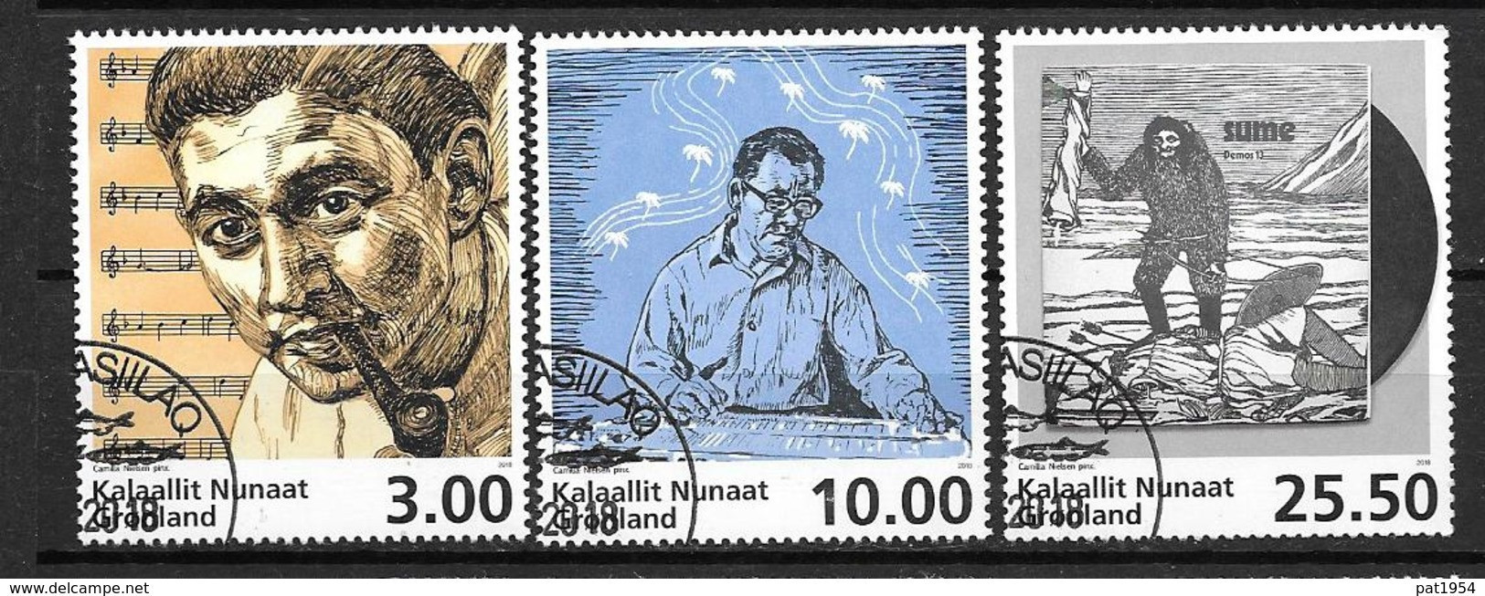 Groënland 2018, N°771/773 Oblitérés Musique - Used Stamps