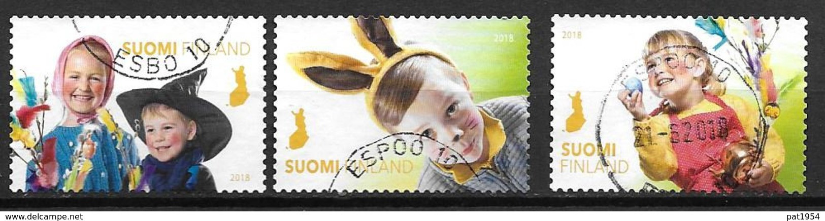 Finlande 2018 Série Oblitérée Pâques Avec Enfants - Used Stamps