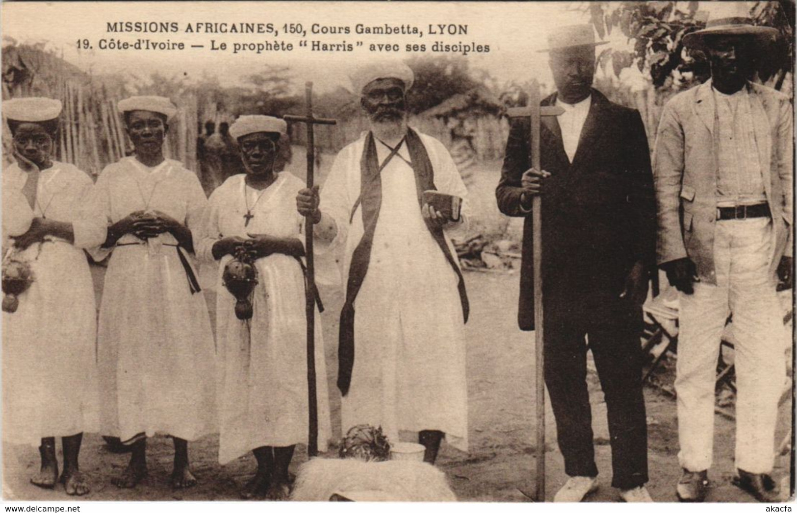 PC MISSIONARIES PROPHETE HARRIS AVEC SES DISCIPLINES IVORY COAST (a28297) - Côte-d'Ivoire