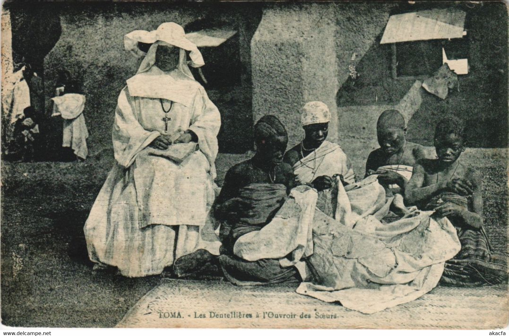 PC MISSIONAIRE TOMA LES DENTELLIERES L'OUVROIR DES SOEURS IVORY COAST (a28278) - Côte-d'Ivoire