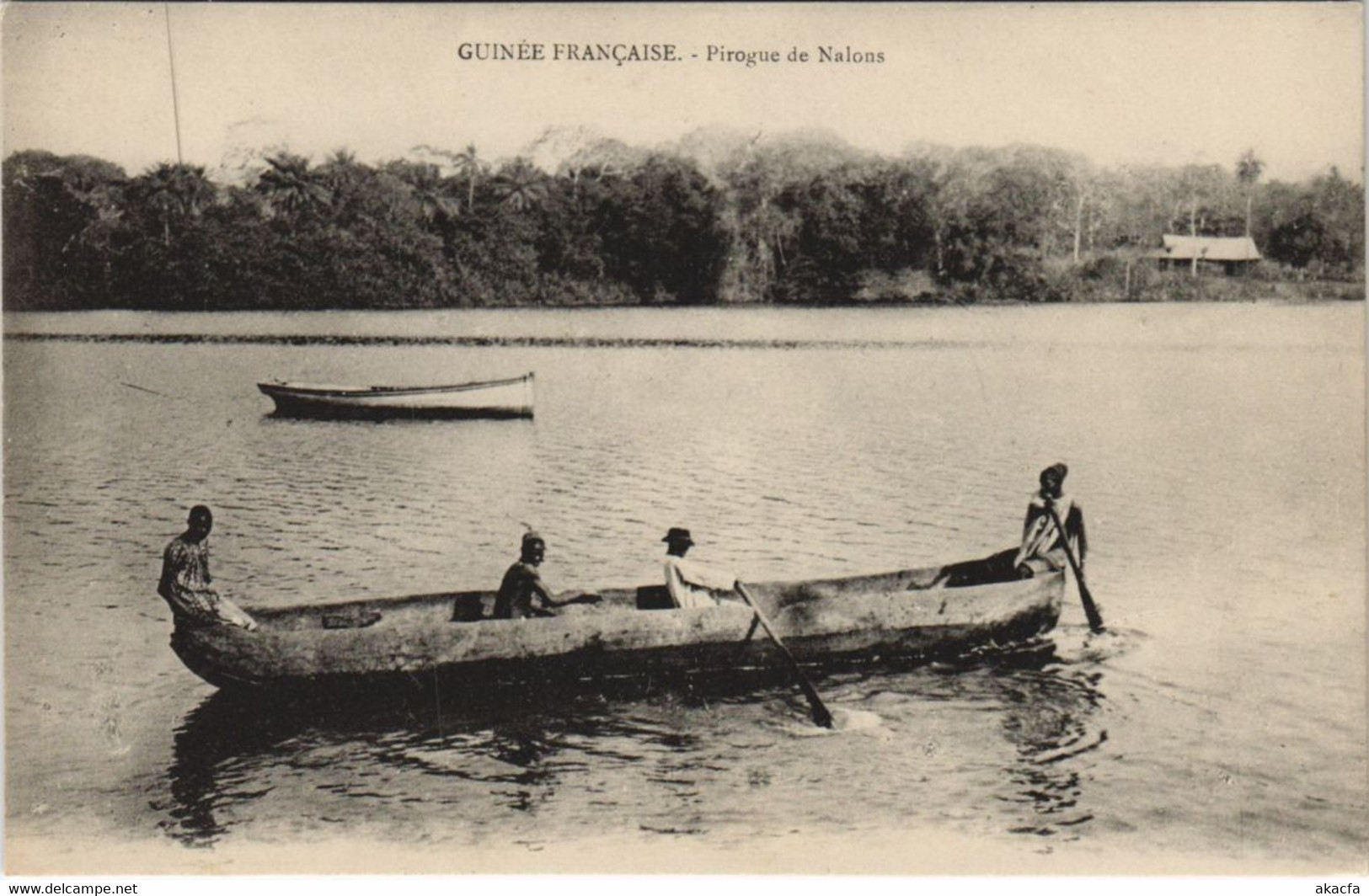 PC PIROGE DE NALONS FRENCH GUINEA ETHNIC TYPE (a28672) - Guinée