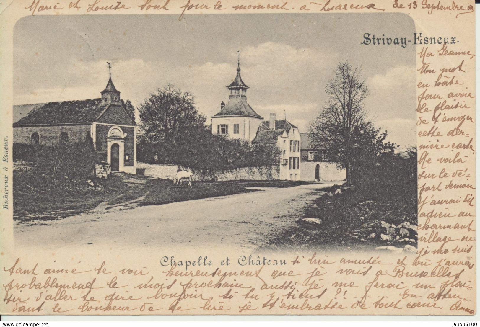 Strivay-Esneux. Chapelle Et Château. - Esneux