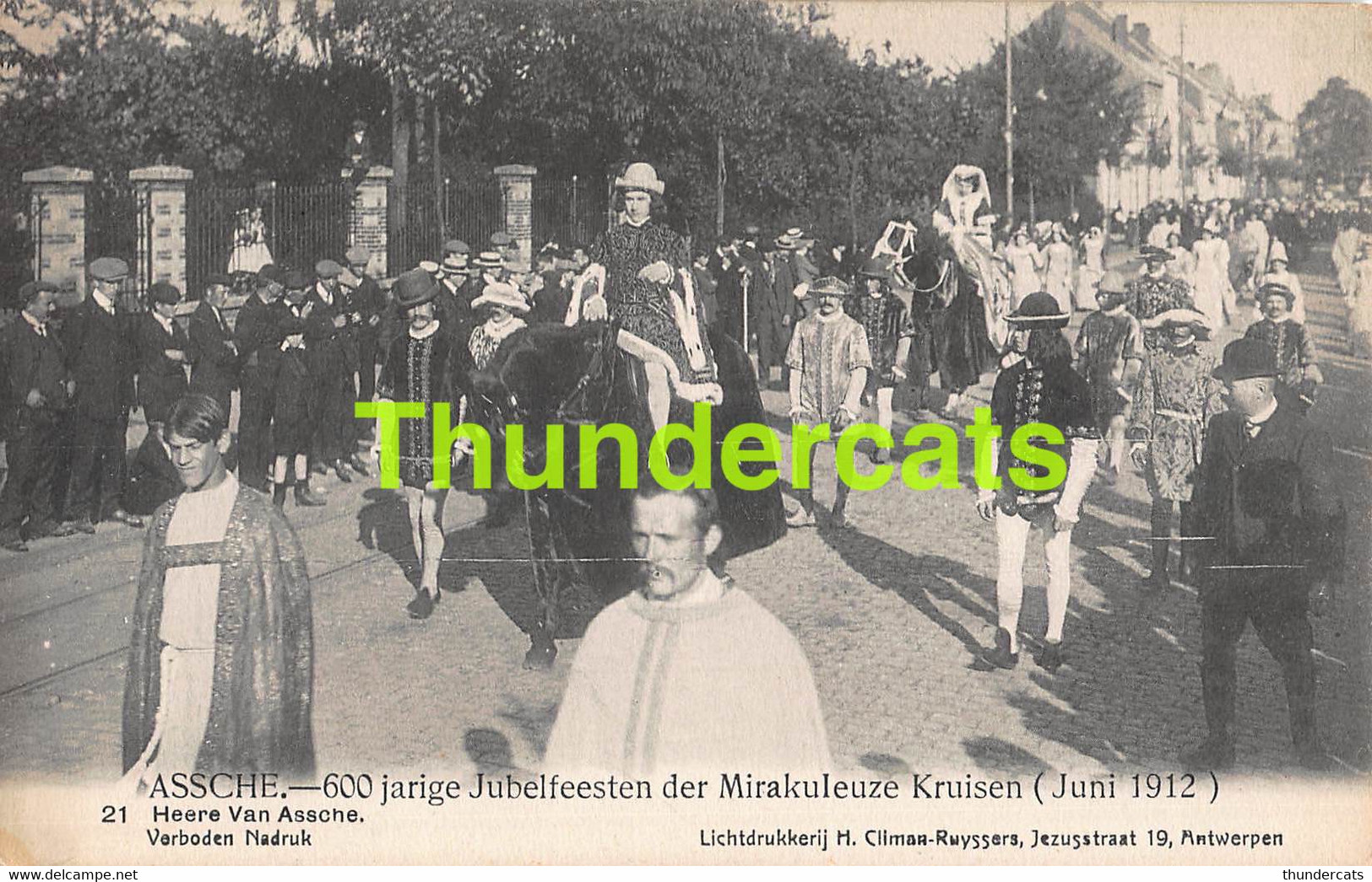 CPA ASSE ASSCHE 600 JARIGE JUBELFEESTEN DER MIRAKULEUZE KRUISEN 1912 EDIT. CLIMAN RUYSSERS ANTWERPEN - Asse