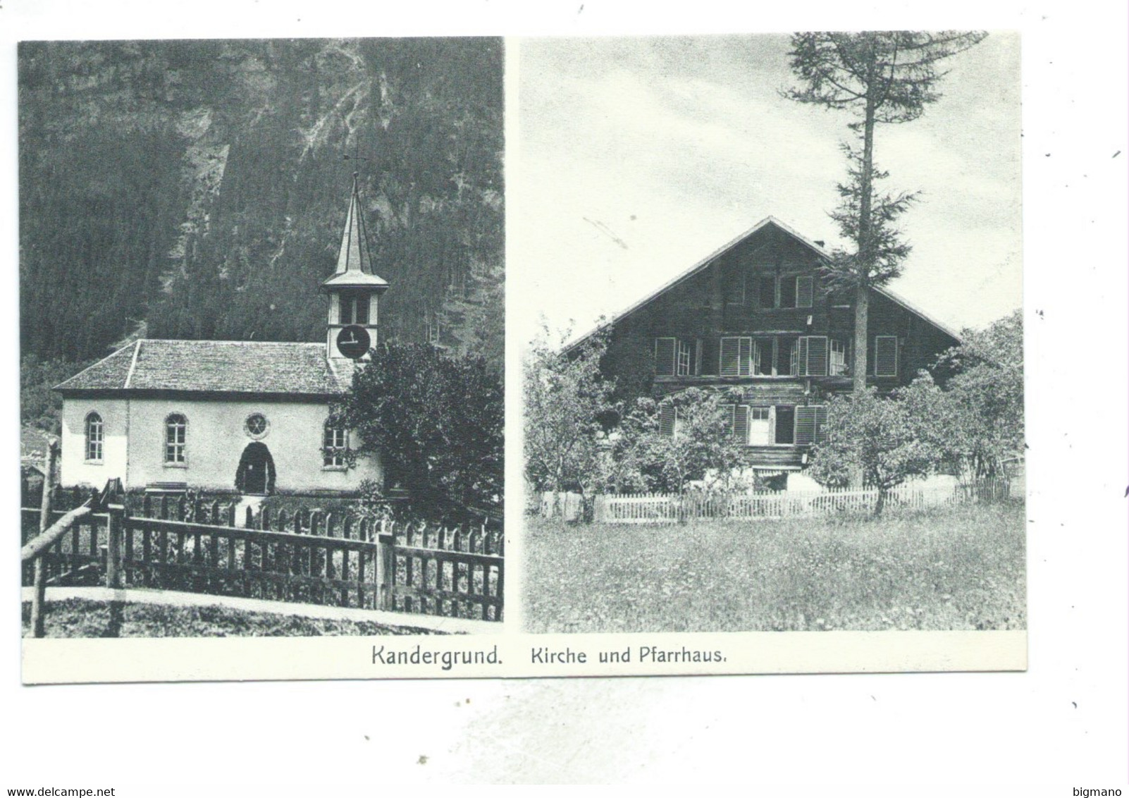 Kandergrund Kirche Und Pfarrhaus - Kandergrund