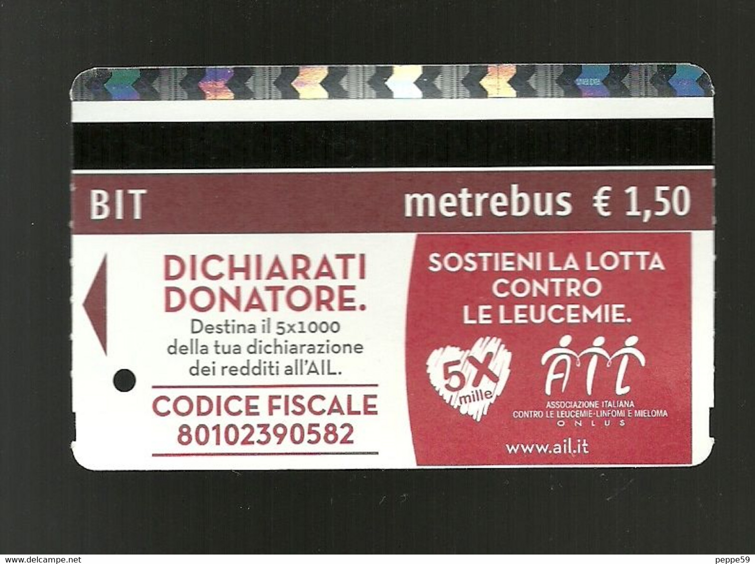 Biglietto Autobus E Metro Italia - Roma Tipo 14 - Europe