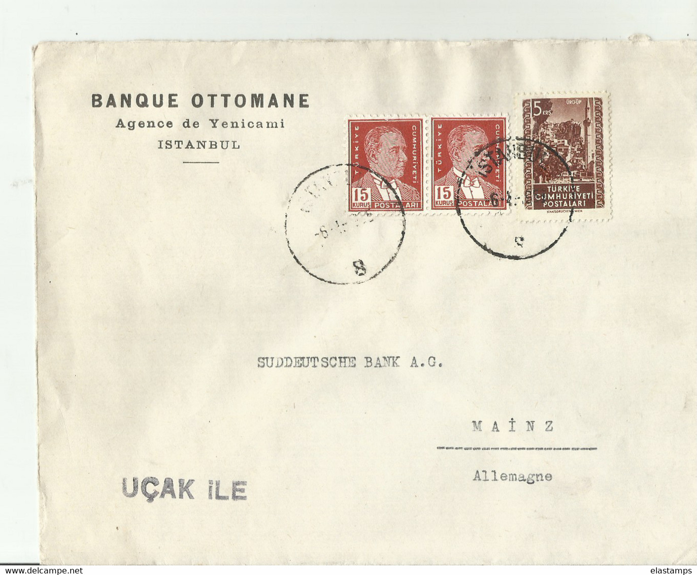 TURKEI CV1955 - Lettres & Documents