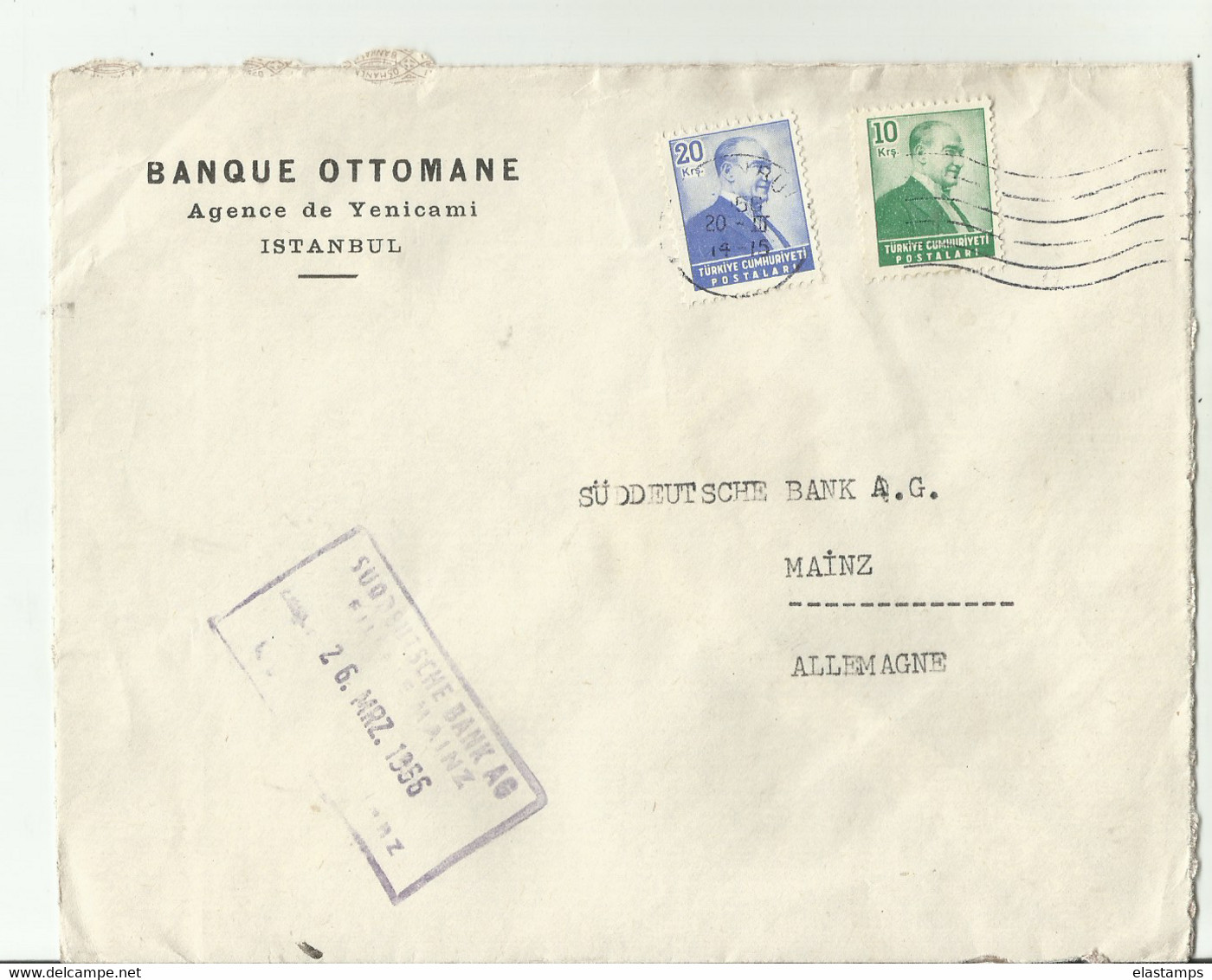 TURKEI CV1955 - Lettres & Documents