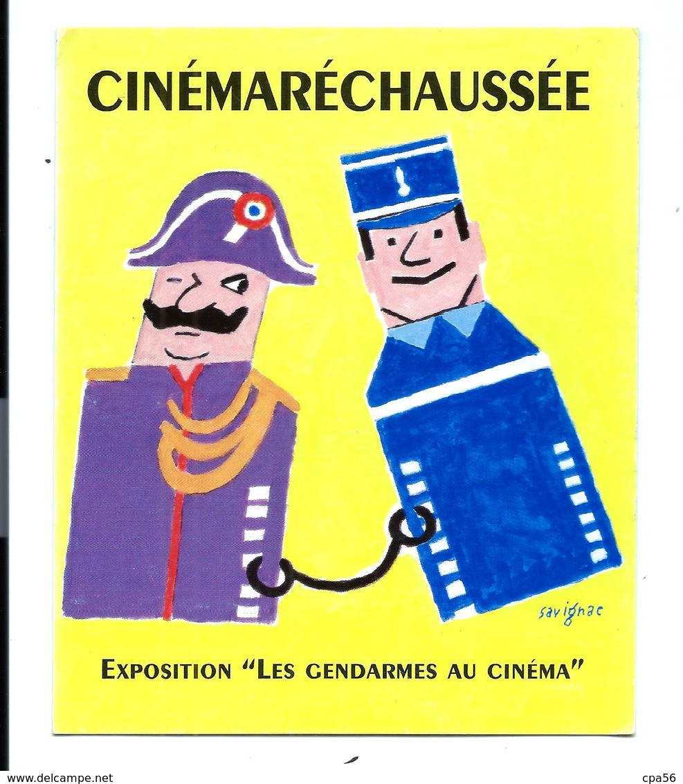 GENDARMERIE FILM (années 70) Les GENDARMES Au Cinéma - Repro Affiche SAVIGNAC - VENTE DIRECTE X - Police - Gendarmerie