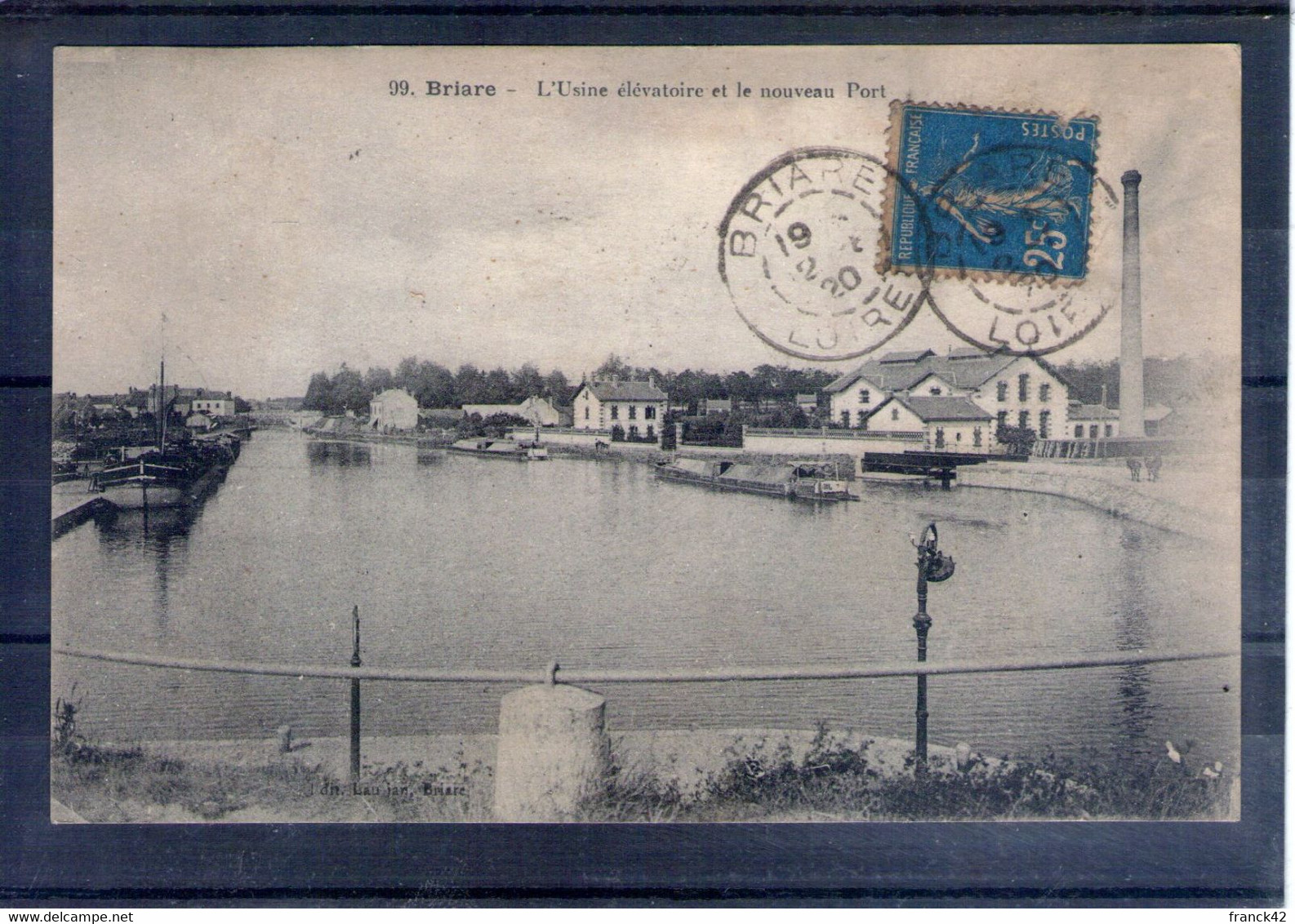 45. Briare. L'usine élévatoire Et Le Nouveau Port - Briare