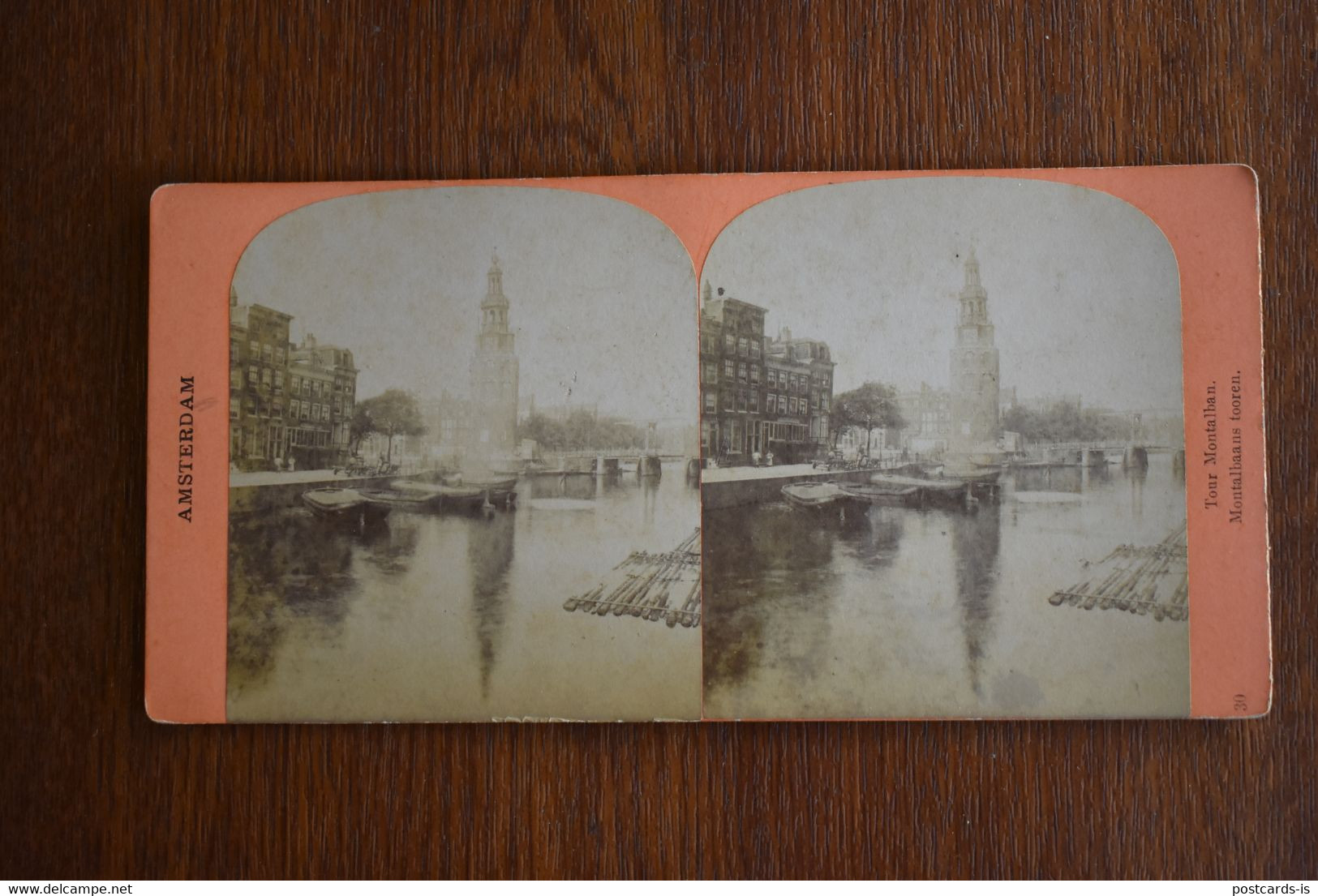 Photo Stereoscopic Stereoscopy - Amsterdam Tour Montalban Rafts - Visionneuses Stéréoscopiques