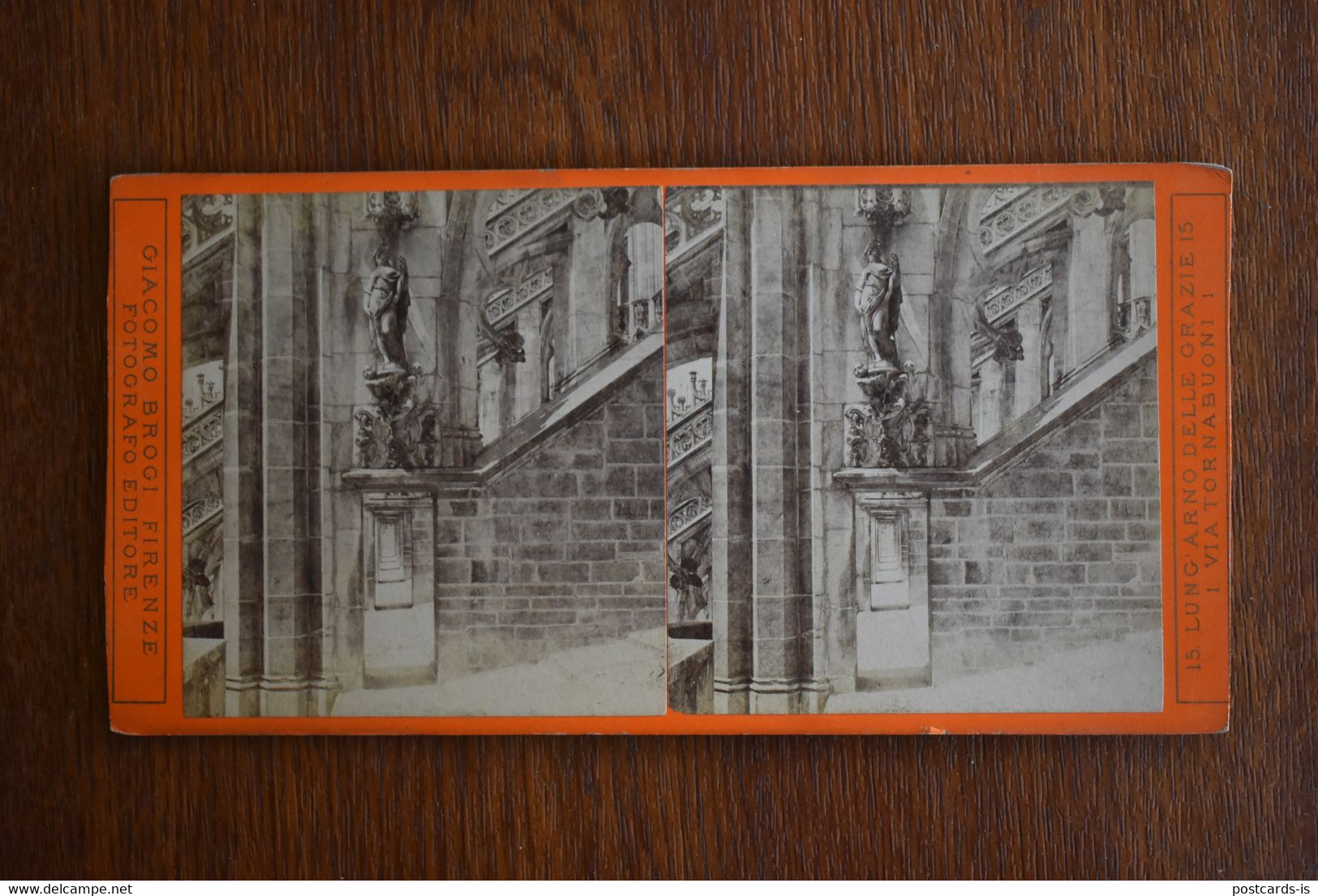 Photo Stereoscopic Stereoscopy - Firenze Giacomo Brogi - Visionneuses Stéréoscopiques