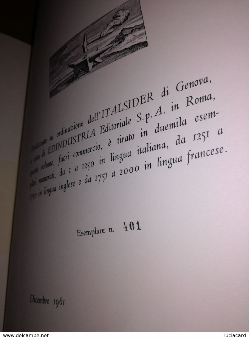 ANTICHE CARTE NAUTICHE -LUCIO BOZZANO -EDINDUSTRIA 1961 NUMERATO 401