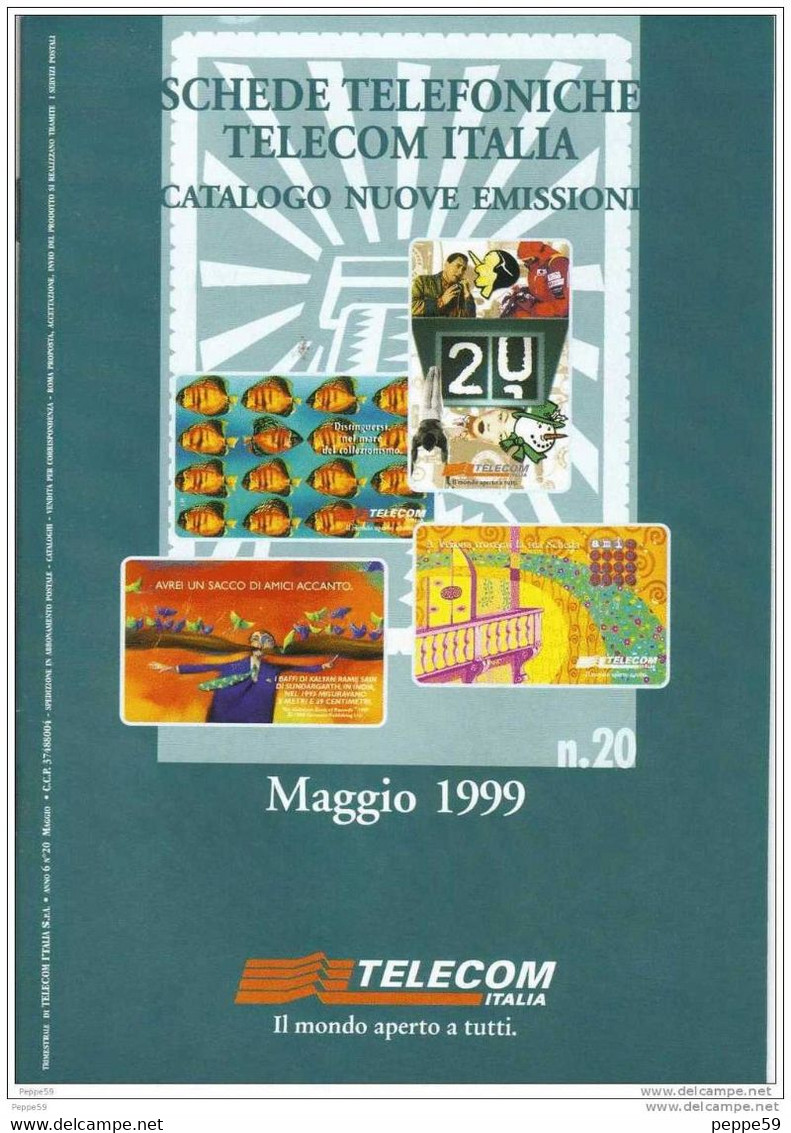 Catalogo Carte Telefoniche Telecom - 1999 N.20 - Boeken & CD's