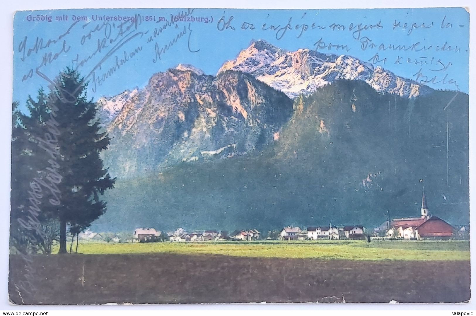 Austria, Salzburg Grödig Mit Dem Untersberg 1925 - Grödig