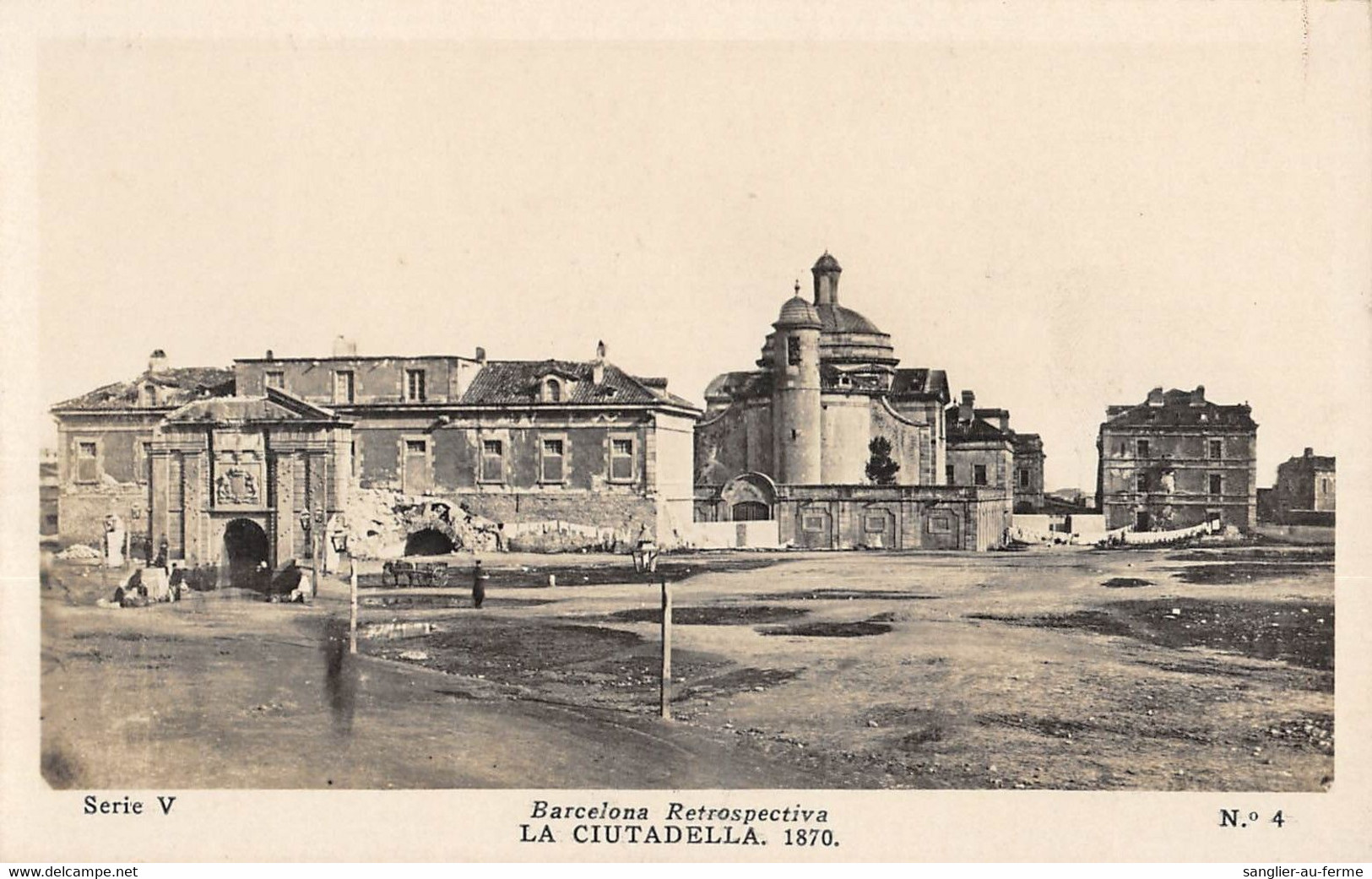 CPA BARCELONA RETROSPECTIVA LA CIUTADELLA 1870 - Barcelona