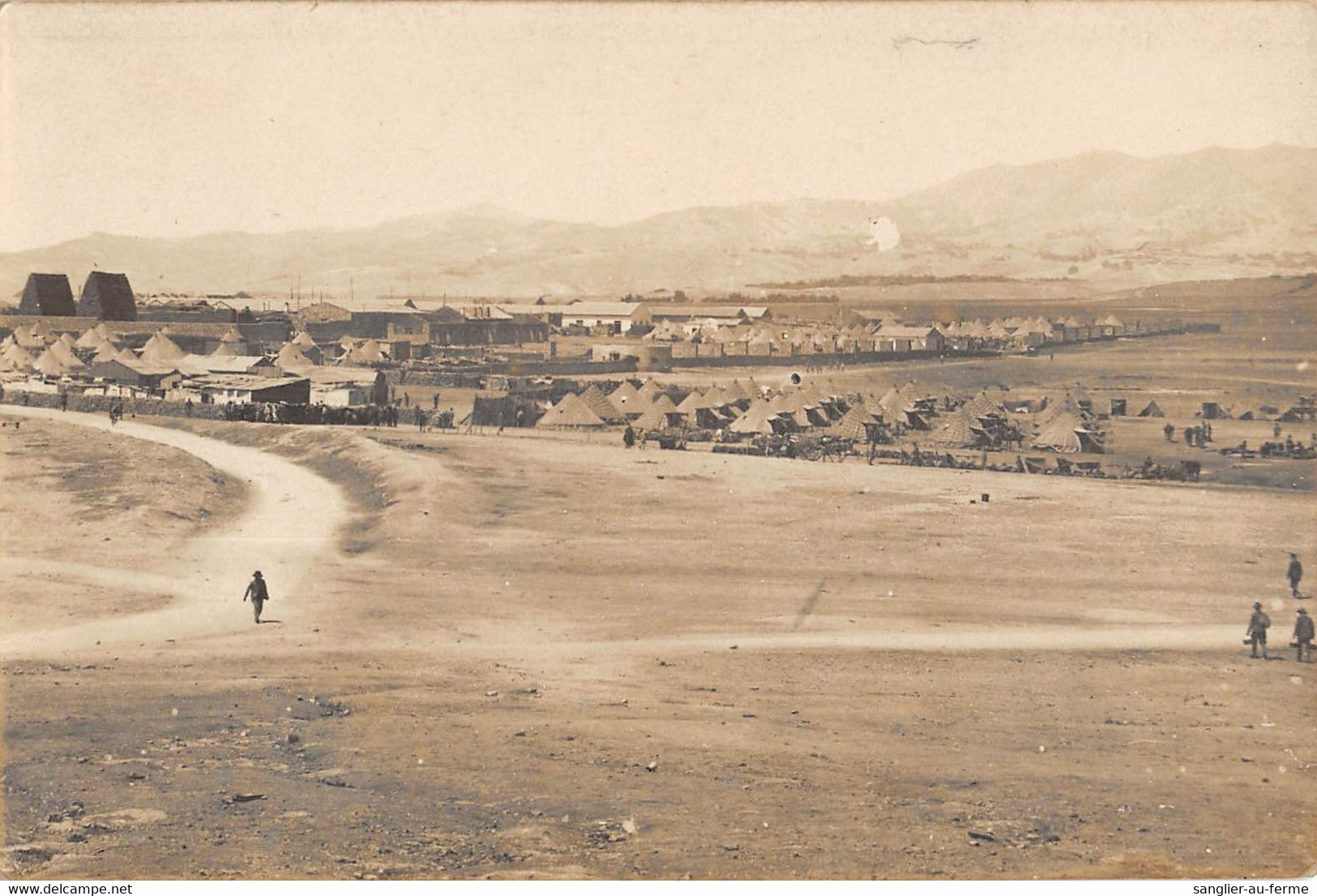 CPA MAROC GUERRE DU RIF CARTE PHOTO D'UN CAMPEMENT MILITAIRE - Other & Unclassified